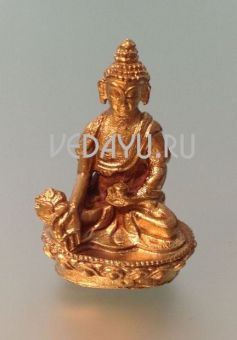 статуэтка будды из бронзы. 2.5х1.5х4см. вес 25 г. индия