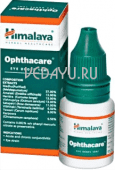глазные аюрведические капли офтакеа хималая ophthacare eye drops himalaya. for optimal eye care. 10 мл индия