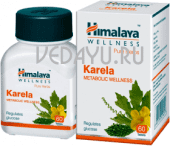 карела karela (momordica charantia linn.) снижает уровень сахара. 60 таб 250 мг. himalaya india. индия