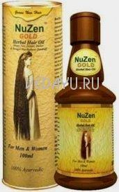 аюрведическое травяное масло ну зен для роста волос nuzen gold herbal hair oil. 100 мл индия 