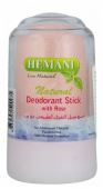 натуральный минеральный (кристальный) дезодорант с розой. natural deodorant stick with rose. 70 г. hemani