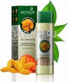 успокаивающее масло для снятия макияжа био миндаль biotique bio almond oil soothing face, eye makeup cleanser. 120 мл. индия