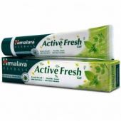 зубная паста (гель) активная свежесть, хималая.  active fresh gel, himalaya. 80 г. индия