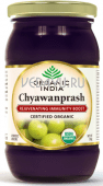 organic india chyawanprash. премиум чаванпраш органик индия. 100% органический травяной джем. омоложение и рост иммунитета. стекло. 500 г индия