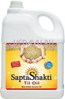 кунжутное нерафинированноен масло sapta shakti til oil премиум качества. 5 л индия