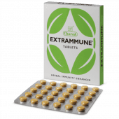 extrammune tablets, charak. экстрамун для укрепления иммунитета, противодействие микробам, вирусам, инфекциям. 30 таб. индия