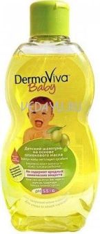 шампунь для детей олива без слёз dabur dermoviva baby olive shampoo. 200 мл. индия