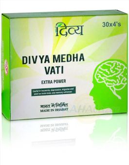 divya medha vati (patanjali). дивья медха вати патанджали. средство для улучшения работы мозга, памяти, сосудов. 120 таб. индия