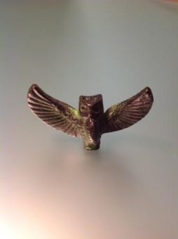 сова оwl малая. бронза 5.3х1.8х4 см индия