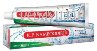 зубная паста на травах с натуральной солью k.p.namboodiri's natural salt toothpaste  100 г. индия