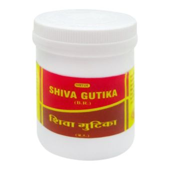 shiva gutika vyas. шива гутика вьяс. комплексное оздоровление, выведение токсинов на основе мумие (шиладжит) с добавлением трифалы и дашамулы. 100 таб. индия