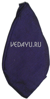 мешочек для четок фиолетовый с карманом на молнии.  26х13 см. индия