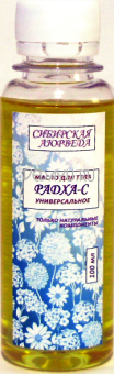 radha oil. радха - с. универсальное аюрведическое массажное масло для тела и волос. для всех типов кожи. 100 мл. сибирская аюрведа. россия