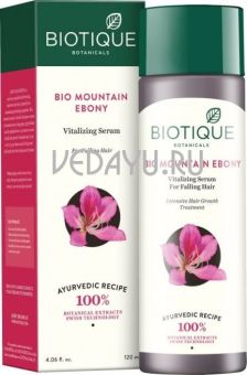 сыворотка для роста волос. биотик био горный эбонит. biotique bio mountain ebony. vitalizing serum. 120 мл. индия