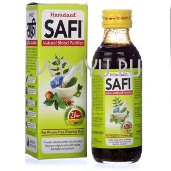 сироп "сафи". safi syrup (hamdard) для здоровой кожи, кровоочищающее  средство. 200 мл. индия.