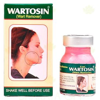 wartosin. вартосин средство для удаления бородавок. 3 мл. индия