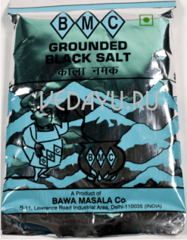 черная соль. grounded black salt. bawa masala bmc. пакет 100 г. индия